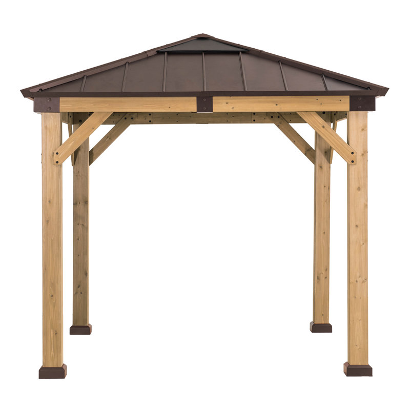 Sunjoy 9 Ft. W x 9 Ft. D Solid Wood Patio Gazebo & Reviews Wayfair